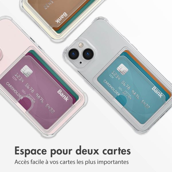 imoshion Coque silicone avec porte-cartes iPhone 14 - Transparent