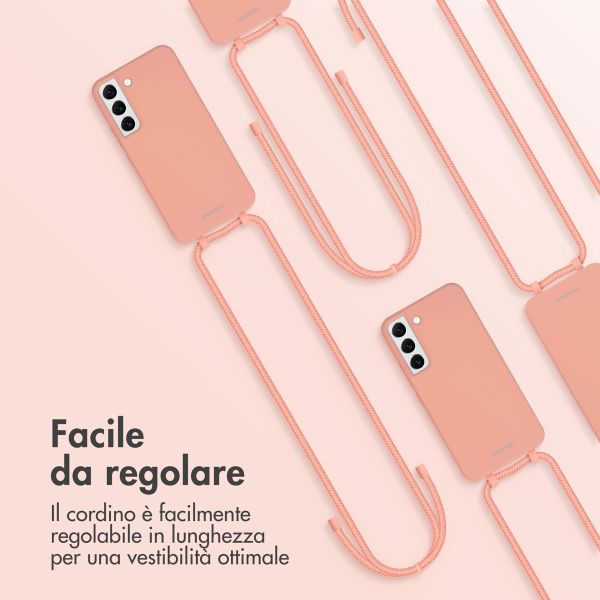 imoshion Coque de couleur avec cordon amovible Samsung Galaxy S22 - Peach