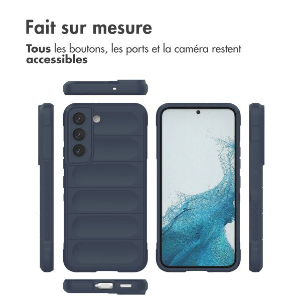 imoshion Coque arrière EasyGrip Samsung Galaxy S22 - Bleu foncé