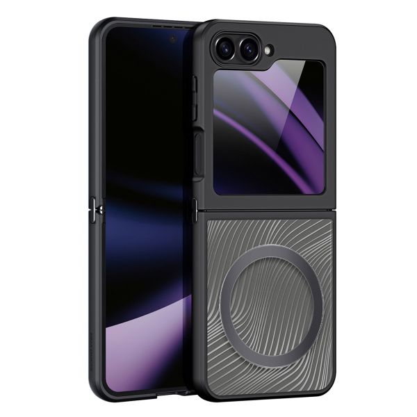Dux Ducis Coque arrière Aimo avec MagSafe Samsung Galaxy Z Flip 7 FE - Transparent