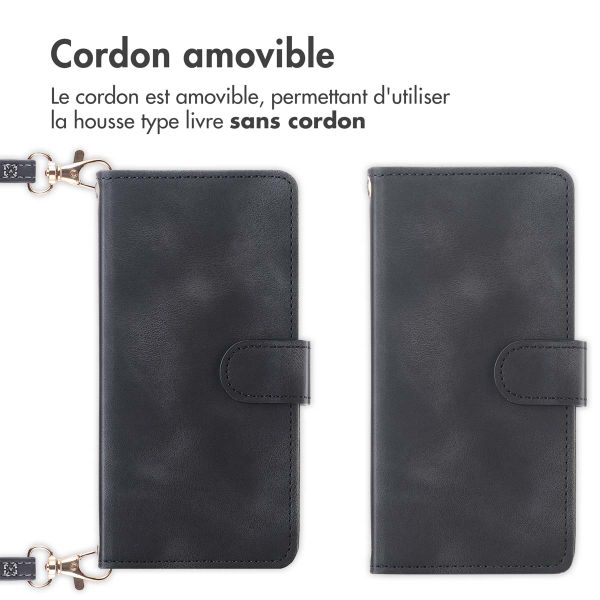 imoshion Etui de télephone portefeuille avec cordon Samsung Galaxy S21 FE - Noir