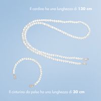 imoshion Coque avec dragonne + bracelet Apple iPhone 14 Pro - Perles Cœurs