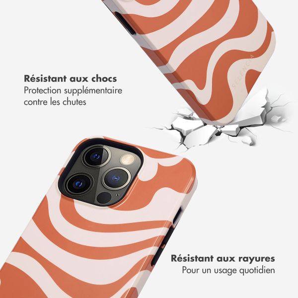Selencia Coque arrière Vivid Apple iPhone 13 Pro - Dream Swirl Orange