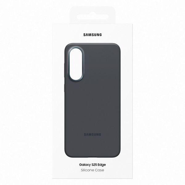 Samsung Original Coque en silicone Samsung Galaxy S25 Edge - Noir