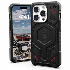 UAG Coque arrière Monarch Pro Apple iPhone 15 Pro - Kevlar Black