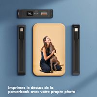 Concevez votre propre batterie externe de 10 000 mAh avec câbles intégrés - Noir