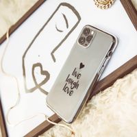 imoshion Coque Design iPhone 12 Mini - Live Laugh Love - Noir