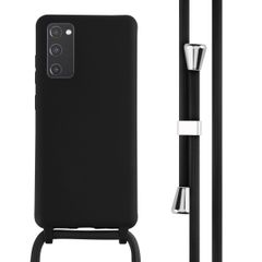 imoshion Coque en silicone avec cordon Samsung Galaxy S20 FE - Noir