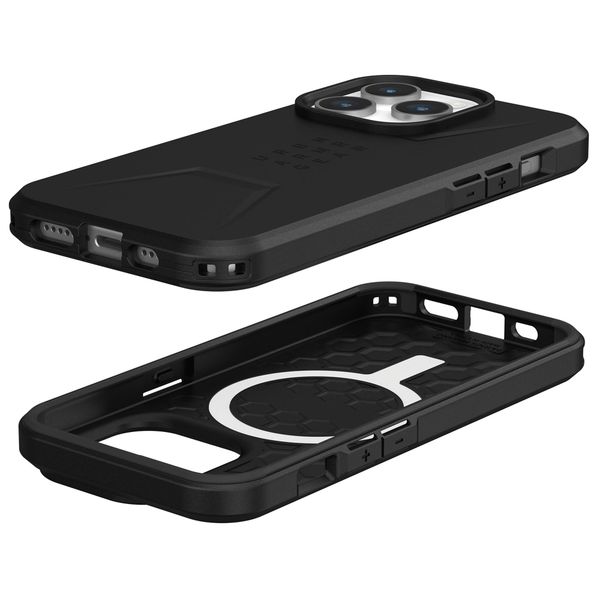 UAG Coque Civilian MagSafe iPhone 15 Pro - Noir