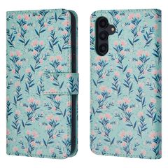 imoshion ﻿Étui de téléphone portefeuille Design Samsung Galaxy A54 (5G) - Blue Flowers