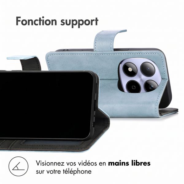 imoshion Étui de télephone portefeuille de luxe Xiaomi Redmi Note 15 Pro (4G) - Bleu clair