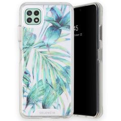 Selencia Coque très protectrice Zarya Fashion Samsung Galaxy A22 (5G) - Jungle Leaves