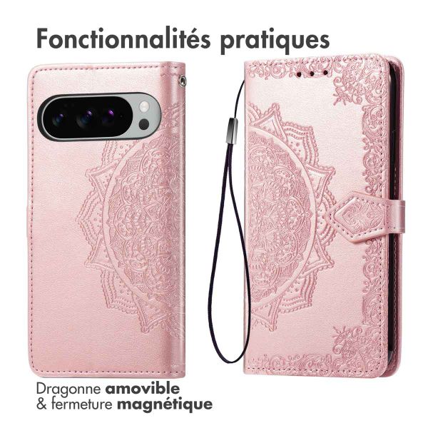 imoshion Etui de télephone Mandala Google Pixel 10 Pro XL - Rose Doré