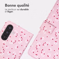 imoshion Étui de télephone portefeuille Design Samsung Galaxy A55 - Blush Berries