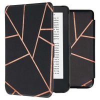 imoshion ﻿Design Slim Hard Sleepcover Kobo Clara 2E / Tolino Shine 4 - Black Graphic