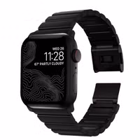 Nomad Bracelet à maillons en titane Apple Watch Series 1 t/m 11 / SE / Ultra (44/45/46/49 mm) - Noir