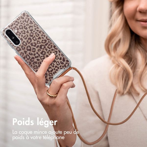 imoshion Coque Design avec cordon Samsung Galaxy A26 - Leopard Mood