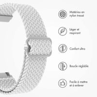 imoshion Bracelet tissée en nylon - Connexion universelle 22 mm - Blanc