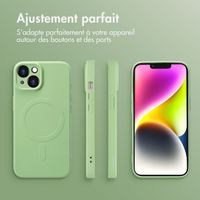 imoshion Coque Couleur avec MagSafe iPhone 14 - Vert