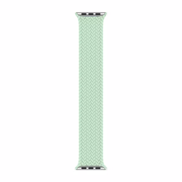Apple Bracelet Solo tressé Apple Watch | 44/45/46/49 mm - Taille 4 - Pistachio