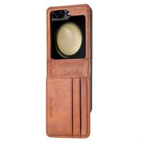 imoshion Étui de télephone portefeuille Luxe Samsung Galaxy Z Flip 7 FE - Marron