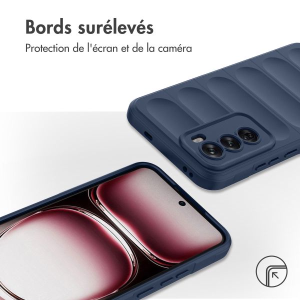 imoshion Coque arrière EasyGrip Oppo Reno 12 Pro - Bleu foncé