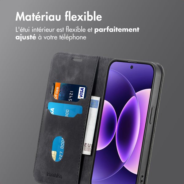 imoshion Étui de téléphone portefeuille Slim Xiaomi 17 Pro Max - Noir