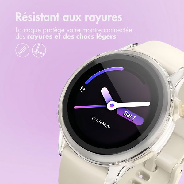 imoshion Coque rigide à couverture complète Garmin Vivoactive 6 - Transparent