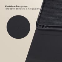 Selencia Coque tablette Sabi avec imprimé léopard Samsung Galaxy Tab A11 Plus - Soft Ivory