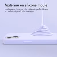 Accezz Coque Liquid Silicone Apple iPhone 13 Pro - Violet