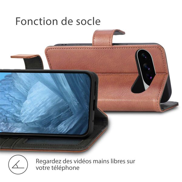 imoshion Étui de télephone portefeuille Google Pixel 10 / 10 Pro - Marron