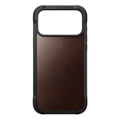 Nomad Coque Rugged Horween Leather Apple iPhone 17 Pro Max - Rustic Brown