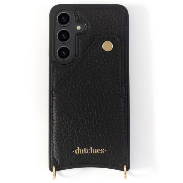 Dutchies Coque avec porte-cartes Samsung Galaxy S23 - Cordon de téléphone non inclus - Noir