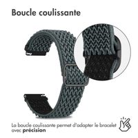 imoshion Bracelet en nylon élastique  - Connexion universelle 18 mm - Gris clair