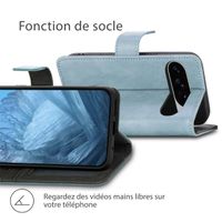 imoshion Étui de télephone portefeuille Google Pixel 10 / 10 Pro - Bleu clair