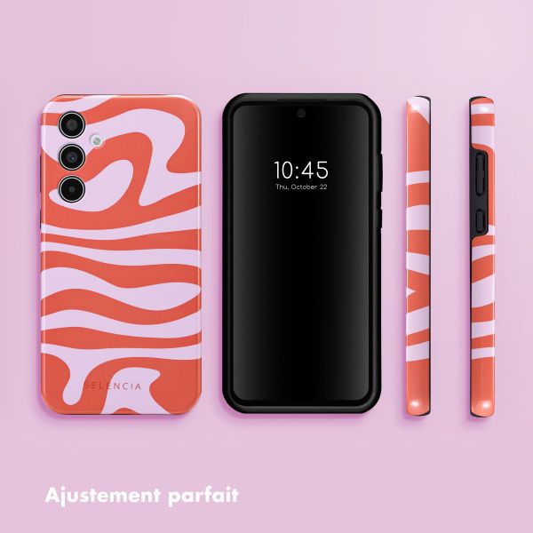 Selencia Coque arrière Vivid Samsung Galaxy A35 - Dream Swirl Pink