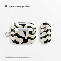 Selencia Coque Vivid  Apple Airpods 3 - Art Wave Black