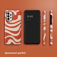 Selencia Coque arrière Vivid Tough Samsung Galaxy A33 - Dream Swirl Orange