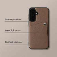Selencia Coque Riva avec porte-cartes Samsung Galaxy A37 (5G) - Mocha Brown