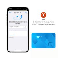 Fixed Tag Card - Tracker Bluetooth pour iOS - Bleu