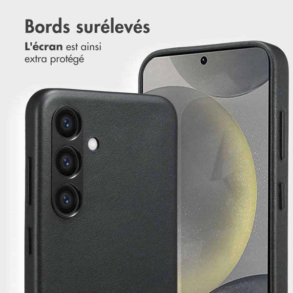 Accezz Étui de télephone portefeuille en cuir 2-en-1 avec MagSafe Samsung Galaxy S24 - Onyx Black