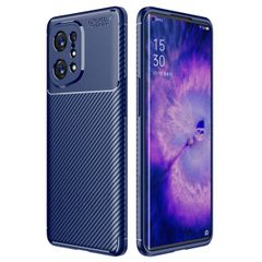 imoshion Coque silicone Carbon Oppo Find X5 5G - Bleu