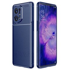 imoshion Coque silicone Carbon Oppo Find X5 - Bleu