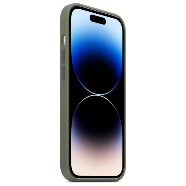 Apple Coque en silicone MagSafe Apple iPhone 14 Pro - Olive