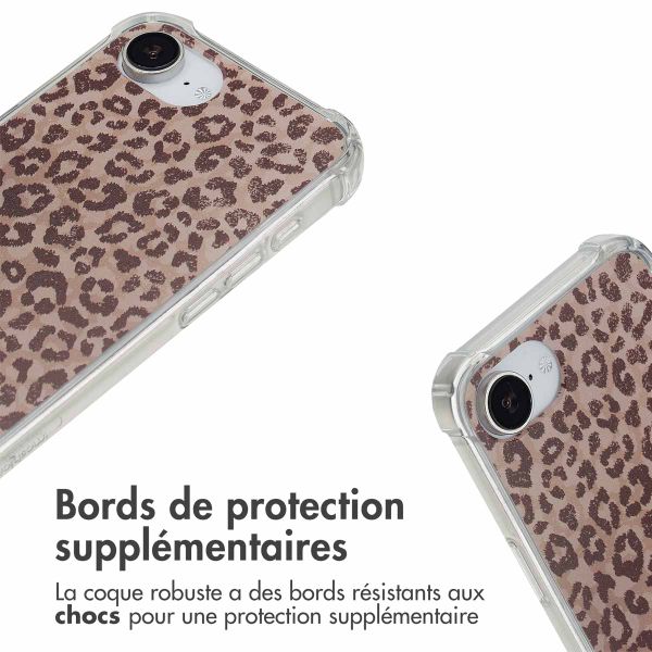 imoshion Coque Design avec cordon Apple iPhone 16e - Leopard Mood