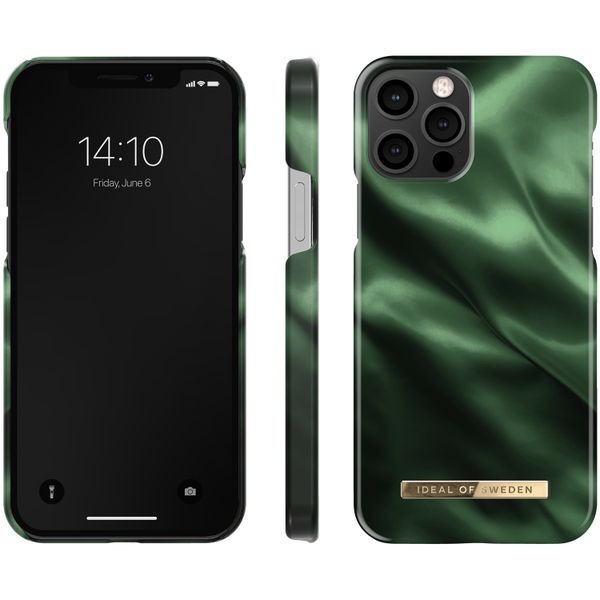 iDeal of Sweden Coque Fashion iPhone 12 (Pro) - Emerald Satin