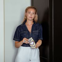 Selencia Coque arrière Vivid Samsung Galaxy S24 - Double Hearts Plum Fern