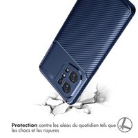 imoshion Coque silicone Carbon Oppo Find X5 5G - Bleu