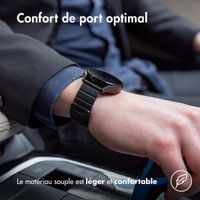 imoshion Bracelet en cuir magnétique  - Connexion universelle 20 mm - Noir