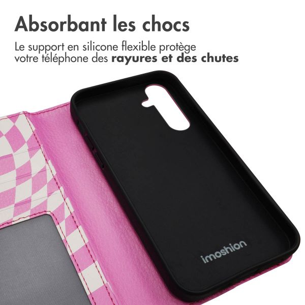 imoshion Étui de téléphone portefeuille Design Samsung Galaxy S23 FE - Retro Pink